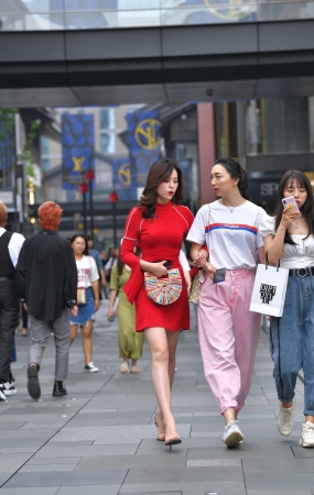 靓丽的美腿美女