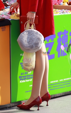 丝袜 美腿 时尚红女郎-13P