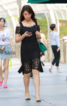 性感蕾丝裙 高挑美女-10P