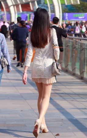 性感连衣碎花裙，美腿 高跟 MM-14P