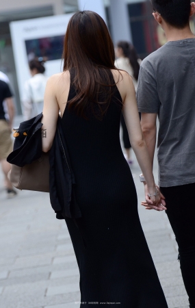 无袖黑长裙-11P